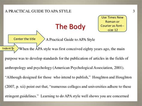 Apa Format Font