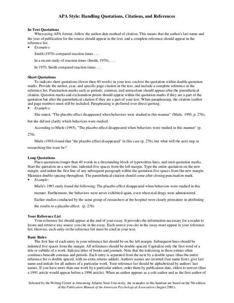 Apa Format For Critical Analysis Paper