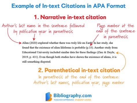 apa in text quote example