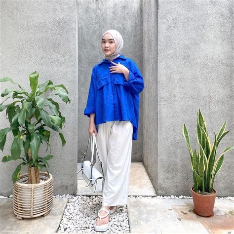 Apa Saja Warna Biru  Ootd Hijab Ngabuburit Warna Biru Elektrik Kece Abis - Apa Saja Warna Biru