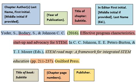 apa style in text citation book