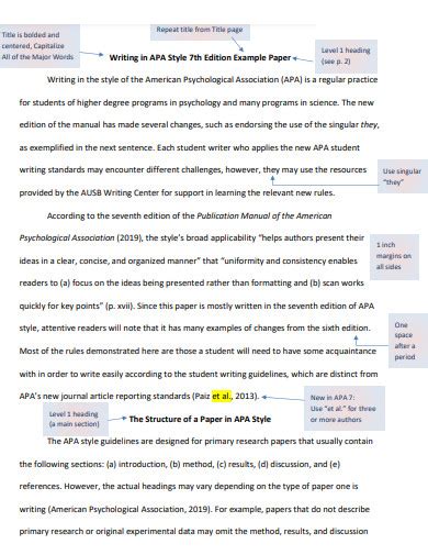 Apa Style Paper Example