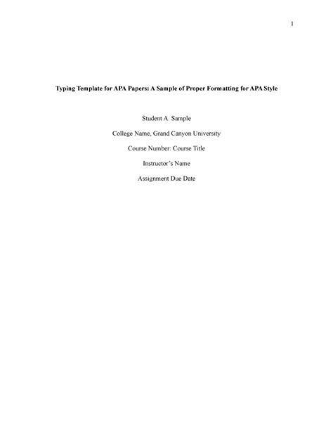 Apa Template No Abstract