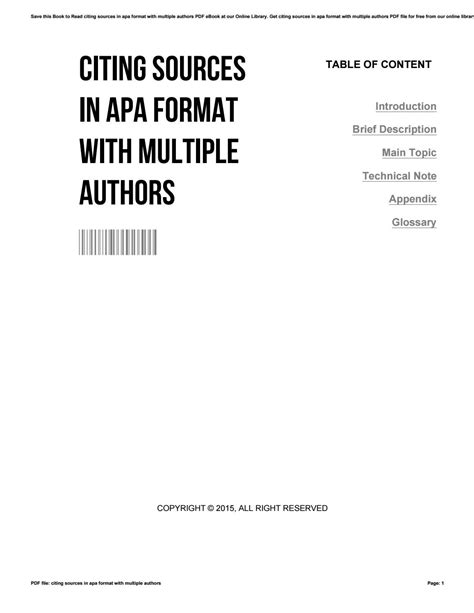 Read Online Apa 6Th Edition Multiple Authors 