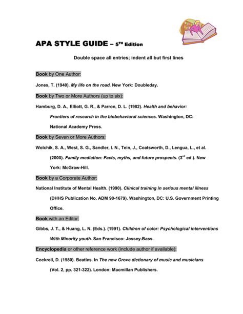 Read Apa Formatting And Style Guide 