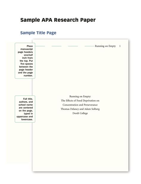 Full Download Apa Paper Format Template 