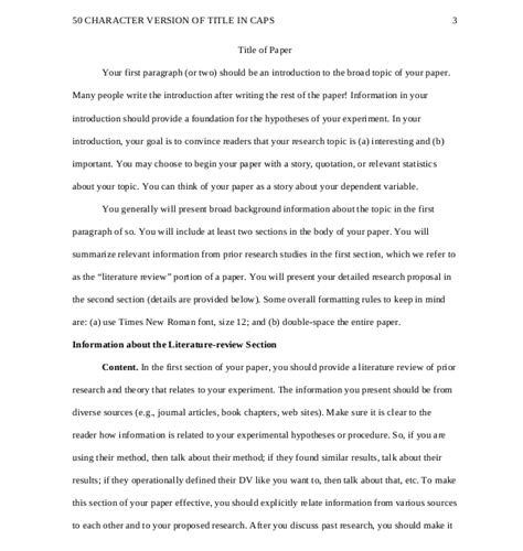 Download Apa Research Proposal Example Paper 