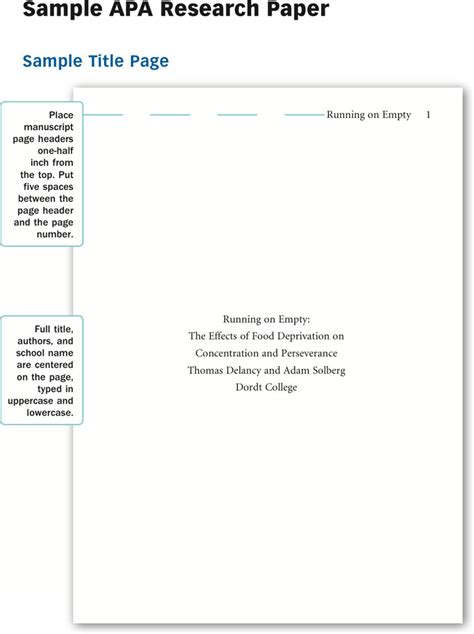 Read Apa Sample Paper 