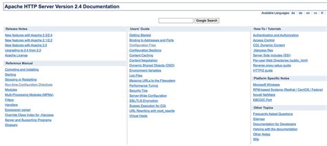 Apache Documentation