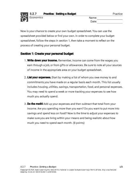 apex econ practice answers