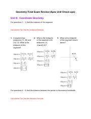 apex learning geometry final exam