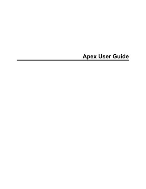 Apex User Guide John Deere