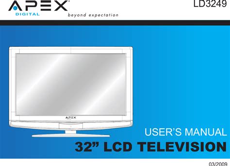 Read Apex Digital Ld3249 User Guide 