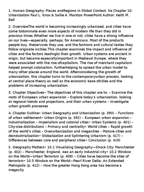 Aphg Chapter 10 Test