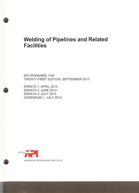 api 1104 21st edition