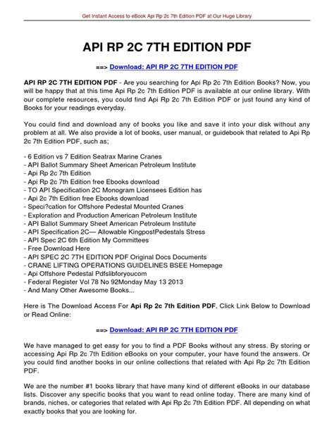 Api 2c 7th Edition Meadim