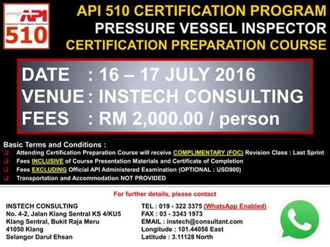 Api 510 Certification Preparation Msts Training