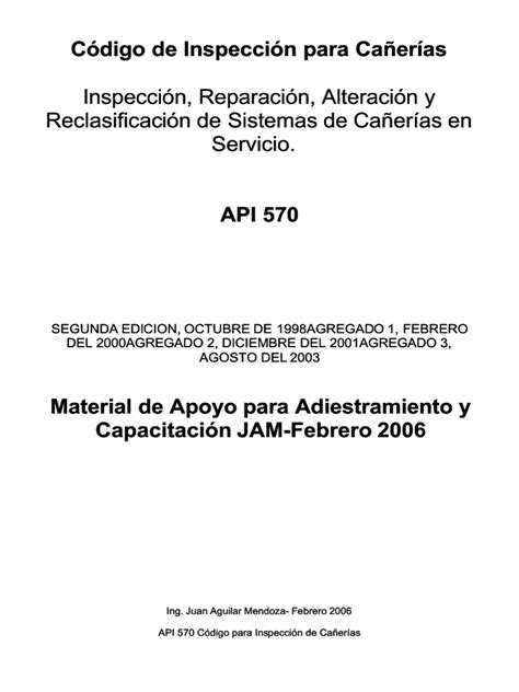 Api 570 Espanol