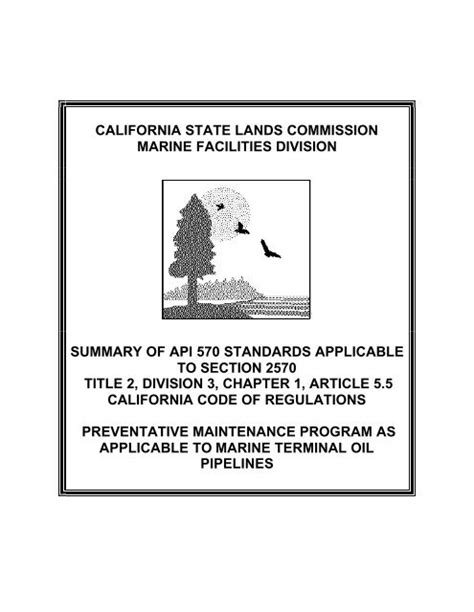 Api 570 Guide State Lands Commission