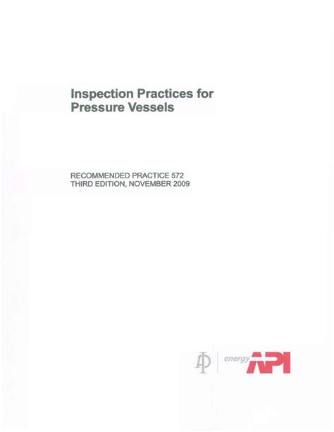 Api 572 Third Edition