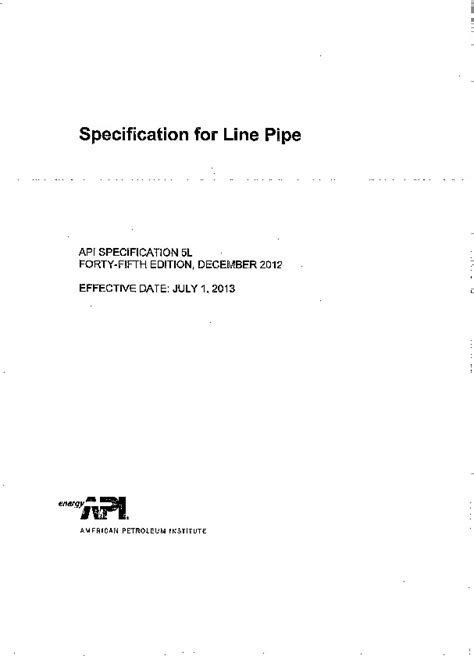Api 5l 44th And 45th Edition Comparison