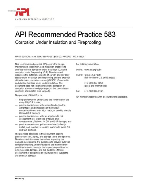 Api Recommended Practice 583 Dilloy