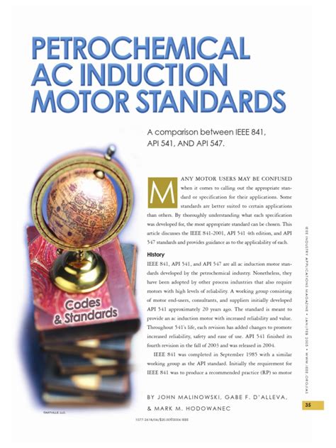 Api Standard 541 And 547 Siemens