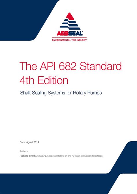 Read Online Api 682 4Th Edition 