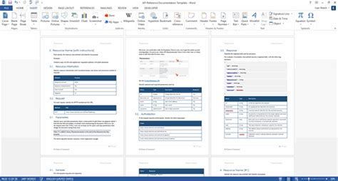 Read Api Documentation Word Template 