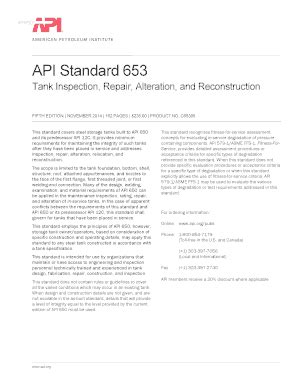 Read Online Api Standard 653 