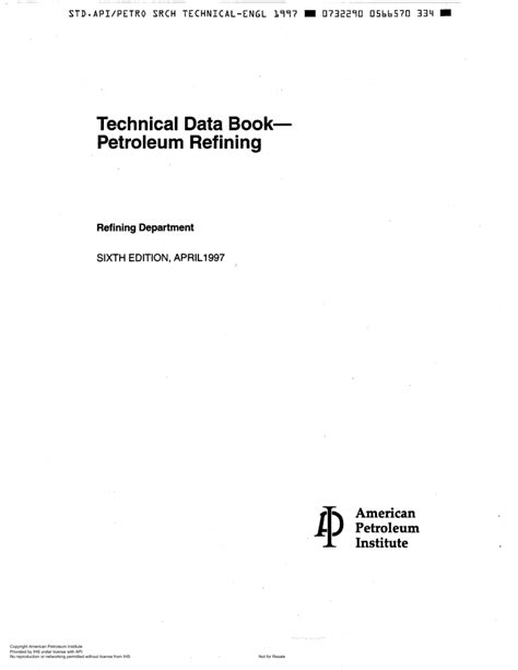 Full Download Api Technical Data Petroleum Refining Pdf 