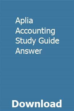 Full Download Aplia Accounting 23 Study Guide Answers 