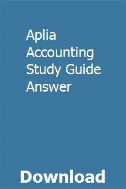Read Online Aplia Accounting Answers Chapter 1 