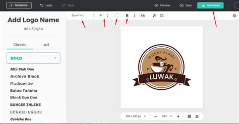 aplikasi desain logo di laptop