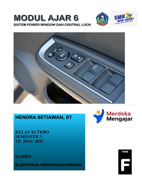 aplikasi power window dan central door lock