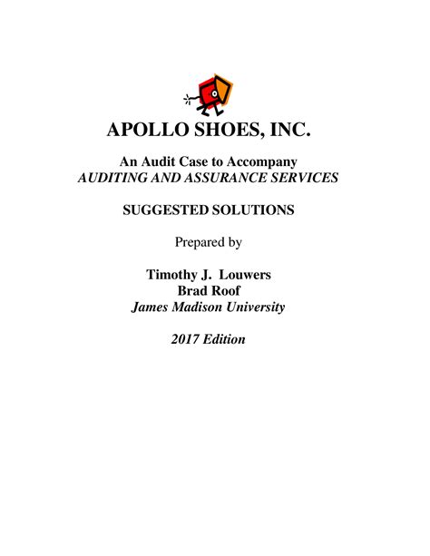 Download Apollo Shoes Case Assignment Solution 