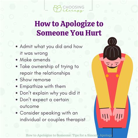 apologize to someone early in dating
