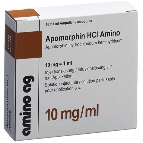 Apomorphine 10 Mg Ml Solution For Injection Pl 12406 0024