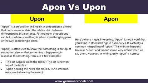 Apon Vs Upon