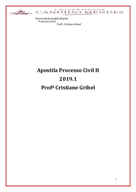 Apostila Processo Civil