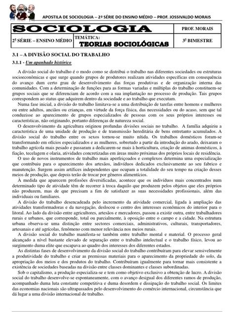 Full Download Apostila De Sociologia Col Gio Drummond Cianorte 