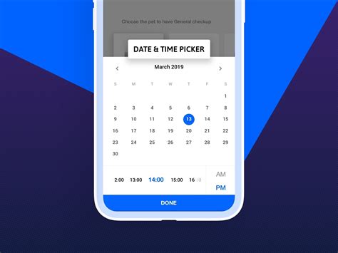 app design date and time picker