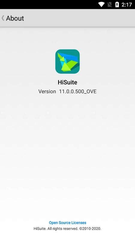 app hisuite per android