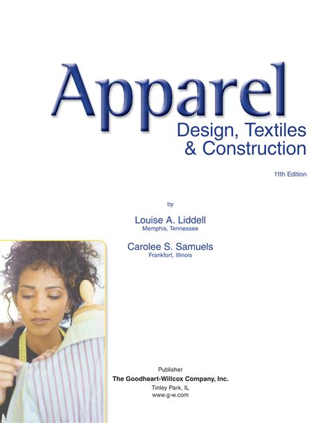Apparel Design Textiles Construction