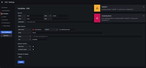 append string to variable in a grafana query? - Stack Overflow