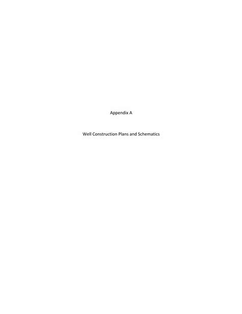 Appendix A Construction Plans And Drawings