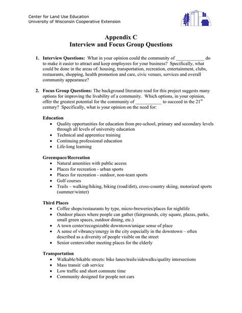 Appendix Research Interview Questions