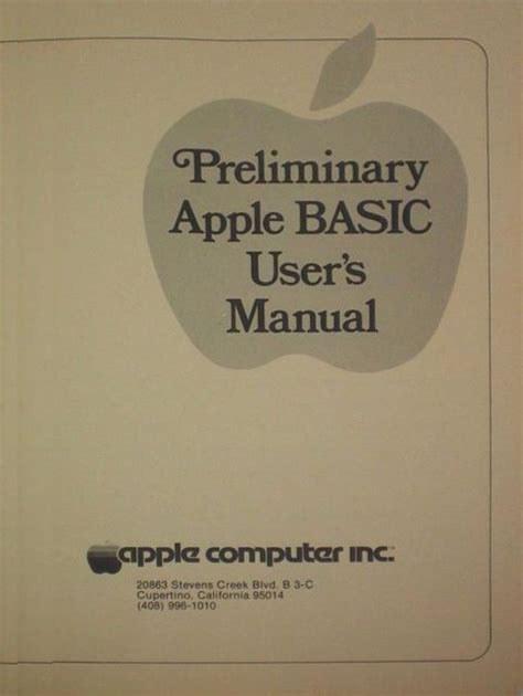 apple basic manual