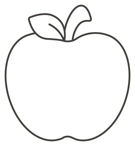apple coloring page