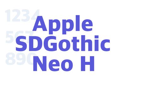 apple sd gothic font